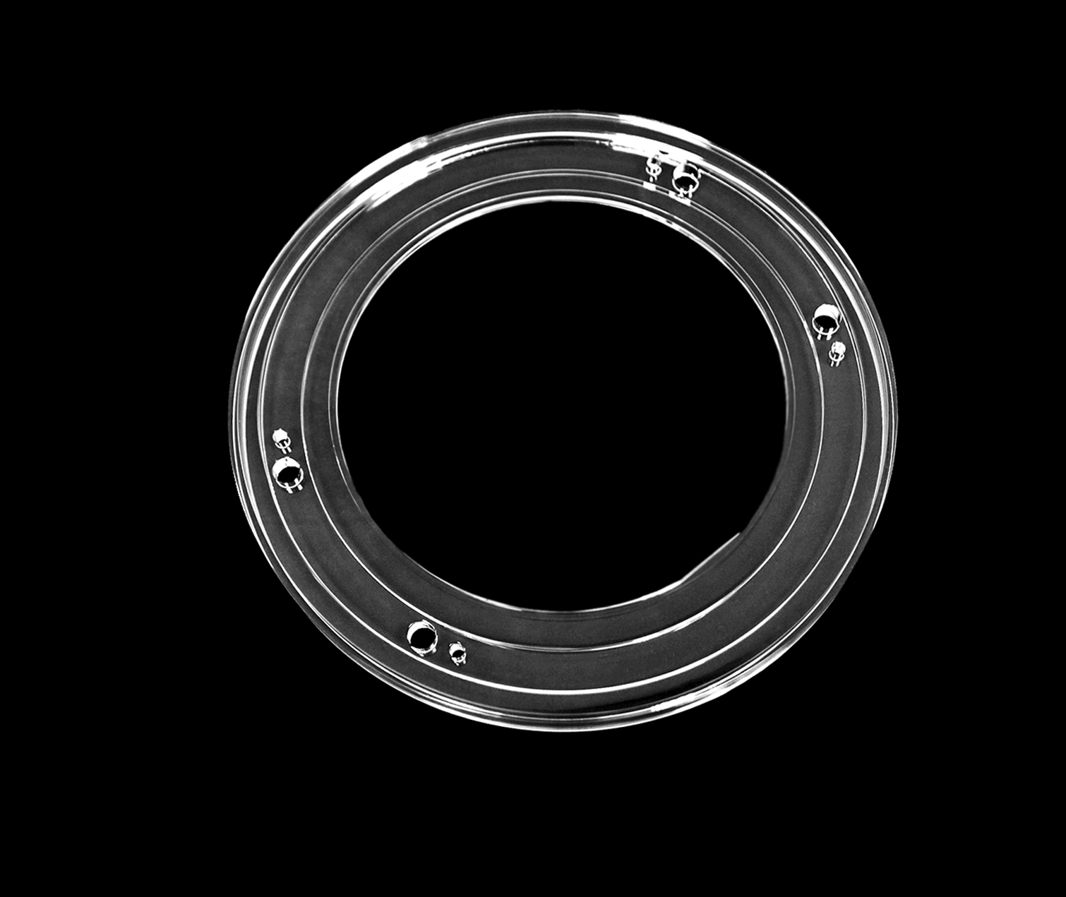 石英加工リング（φ290 × φ196.4 × t16.05 mm）